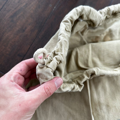 VTG WWII Canvas Garment Laundry Bag Rare Military Denim 1940s 40s 50s Stencil