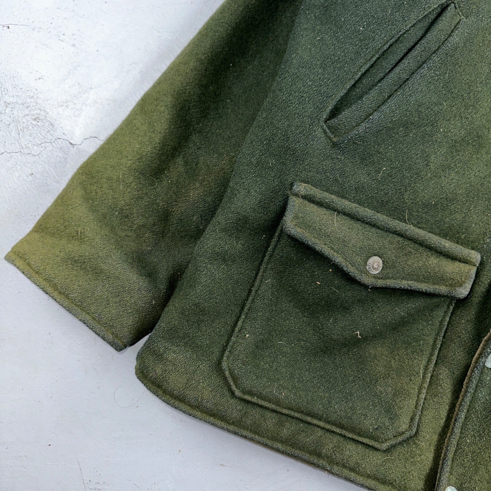 VTG Codet Wool Jacket Mackinaw Hunting Reversible Green Orange Outdoor Men’s L