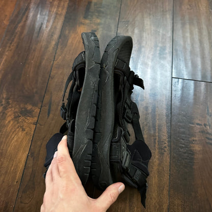 Teva Black Textile Synthetic Spider Rubber Sport Strap Sandals Men’s Sz 14