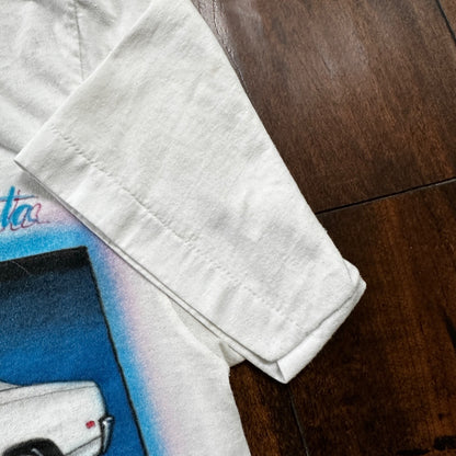 GTX 1969 Plymouth VTG T Shirt Airbursh Hanes USA Single Stitch Carlotta 90s