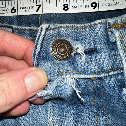 Levis 517 Vintage 80s USA Orange Tab Bootcut Flare Blue Jeans Talon Act 30x29