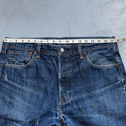 Levis 501 Y2K XX Straight Leg Jeans Blue VTG Med Wash 36x32 Act 35x30