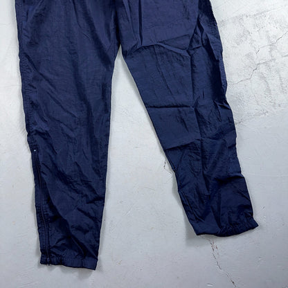 Nike VTG 90s Windbreaker Track Pants Ankle Zip Unlined Navy 1990s Essential