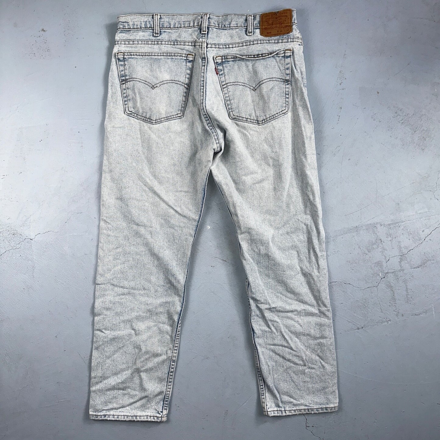 Levis 505 Vintage 90s USA XX Jeans Blue 501 Light Wash 38x30 Act 36x28