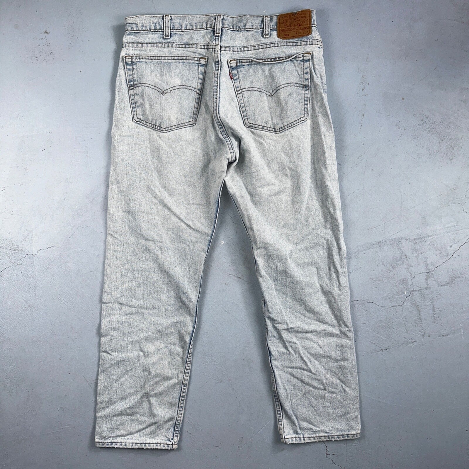 Levis 505 Vintage 90s USA XX Jeans Blue 501 Light Wash 38x30 Act 36x28