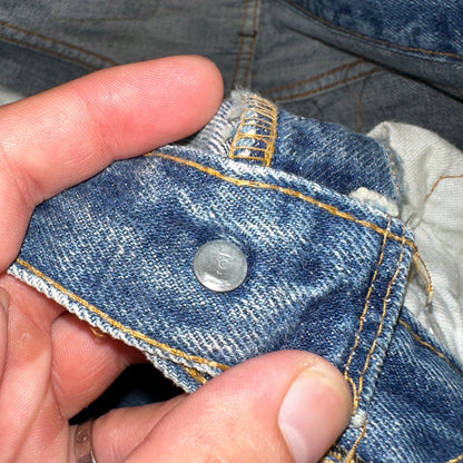 Levis 501 VTG 70s SS Redline Selvedge Jeans XX Altered Skinny Capri Act 27x25