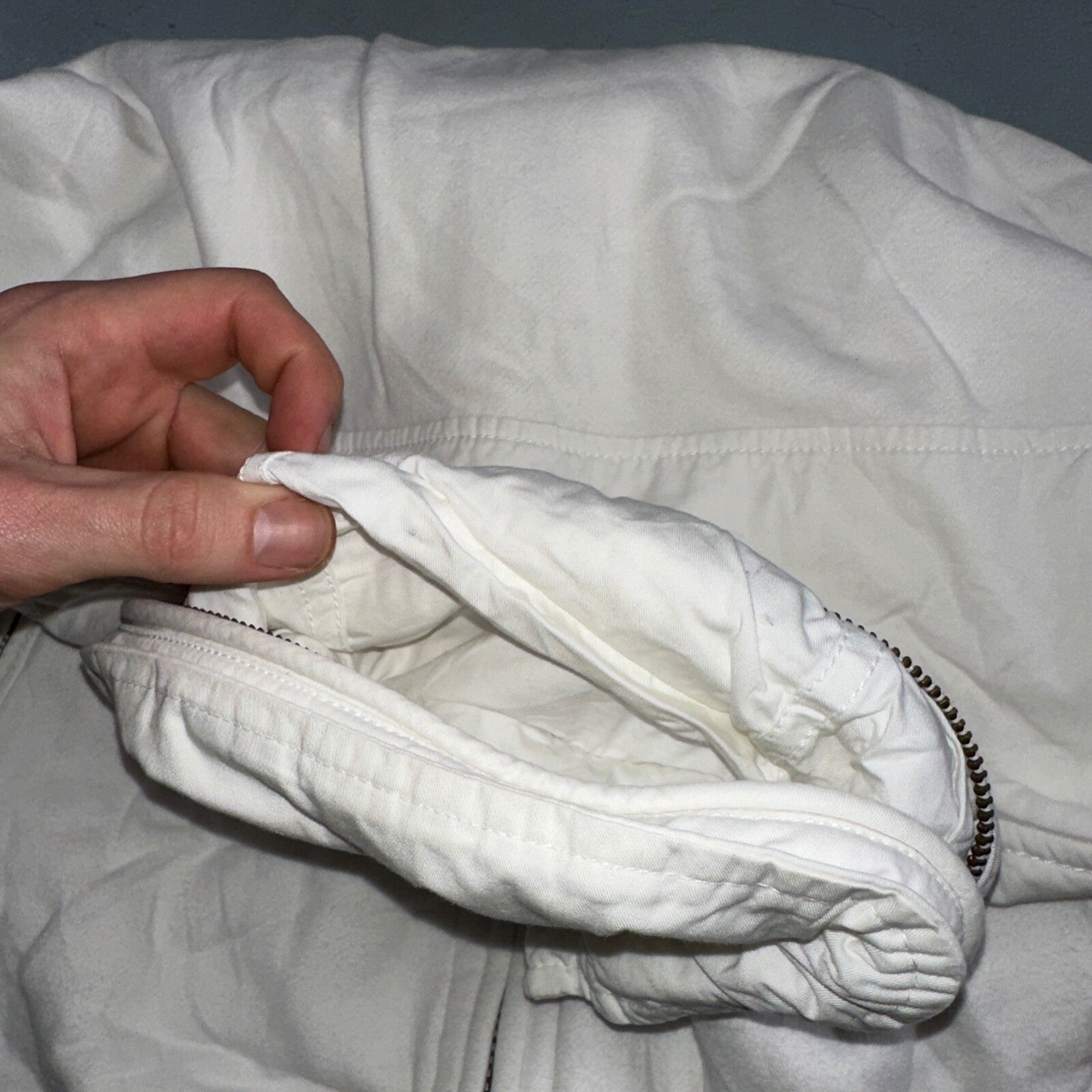 Polo Ralph Lauren VTG 90s Men's L White Blue RL Logo Jacket Coat Yacht Hooded