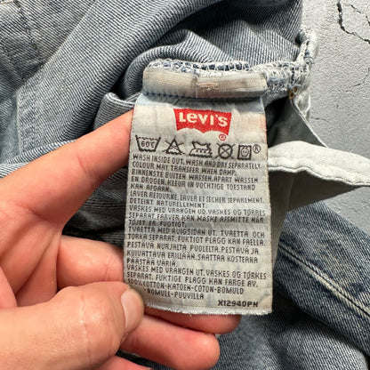 Levis 501 Vintage 90s UK XX Straight Leg Jeans 36x32 Blue Med Wash Act 33x30