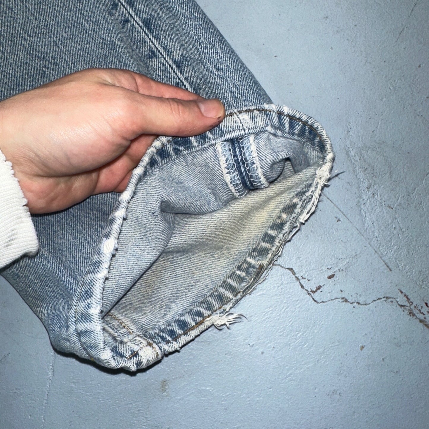 Levis 501 Vintage 90s Mexico Straight Leg Jeans 40x32 Y2K Light Wash Act 38x30