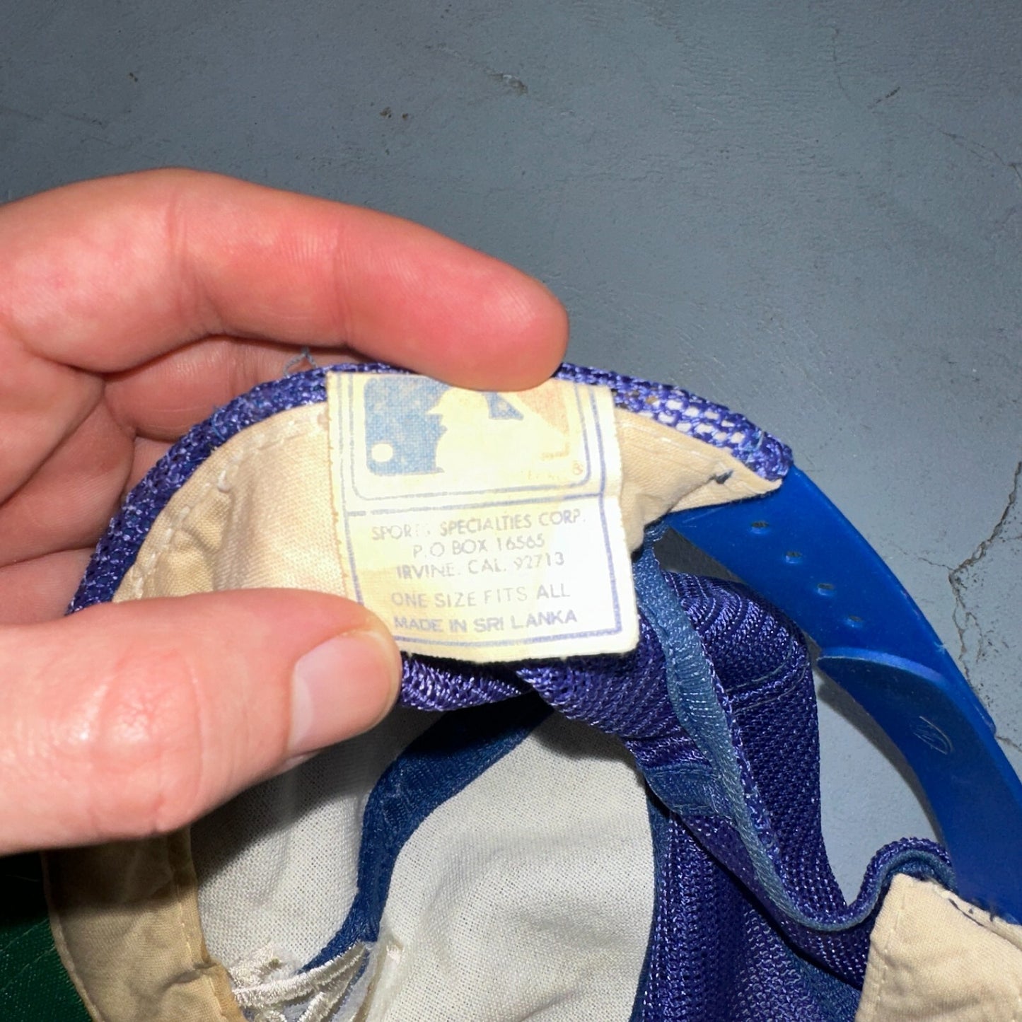 Los Angeles Dodgers VTG Hat Cap Snapback 80s MLB Mesh Green Trucker Blue LA