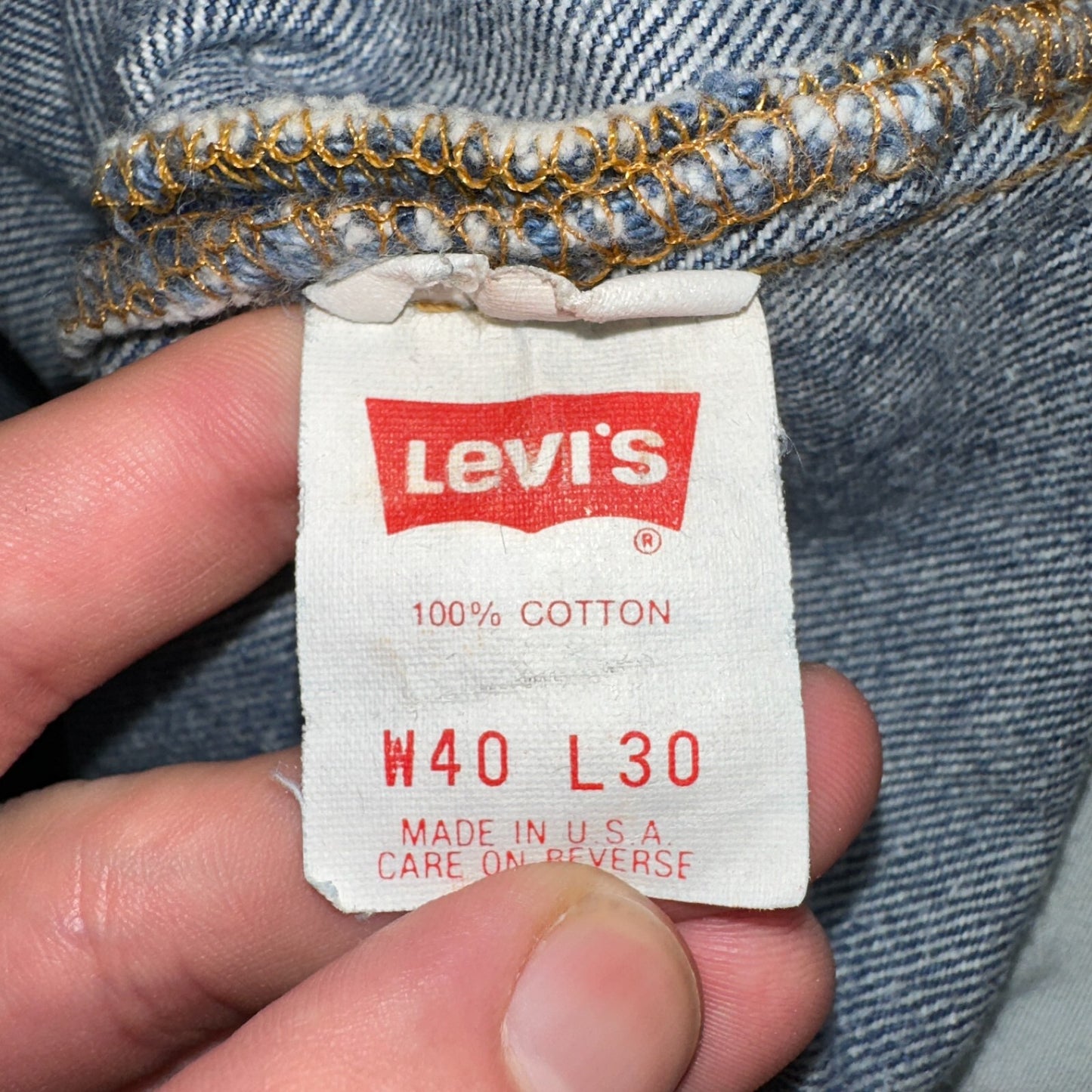 Levis 501 Vintage 90s USA XX Straight Leg Jeans Blue Med Wash 40x30 Act 38x30