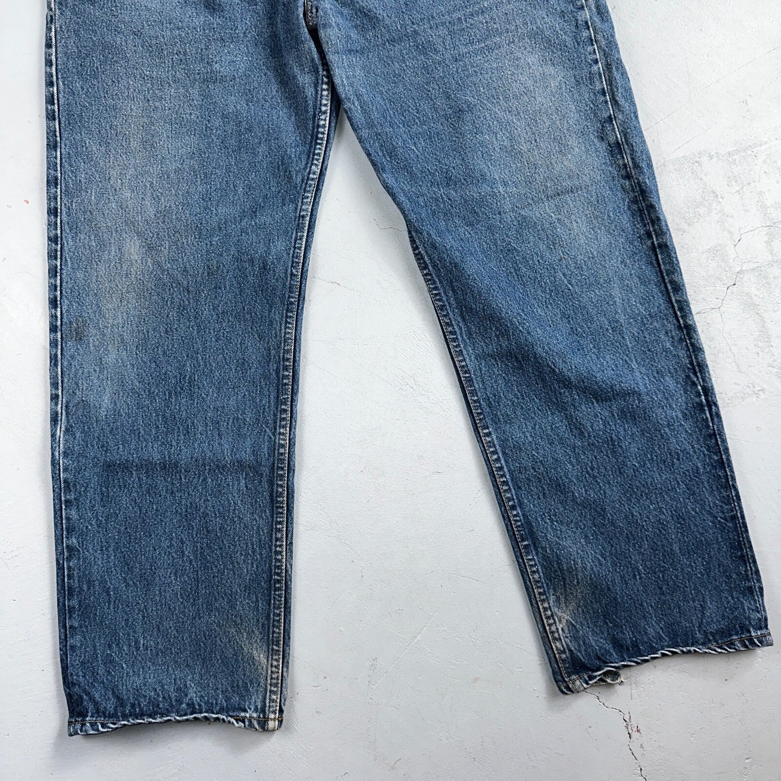 Levis 501 Vintage 90s USA XX Straight Leg Jeans Blue Med Wash 40x30 Act 38x30