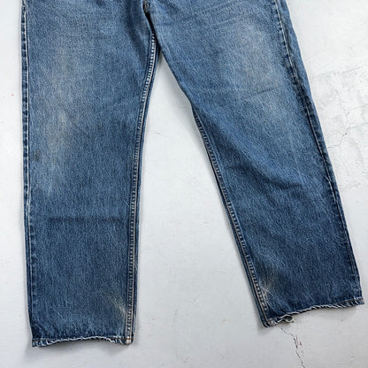 Levis 501 Vintage 90s USA XX Straight Leg Jeans Blue Med Wash 40x30 Act 38x30