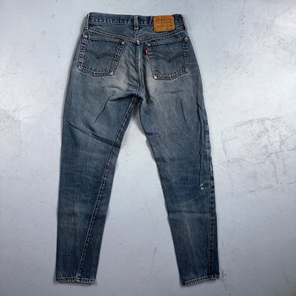 Levis 501 Vintage 80s Redline Selvedge USA XX Jeans Skinny Tailored Act 28X29