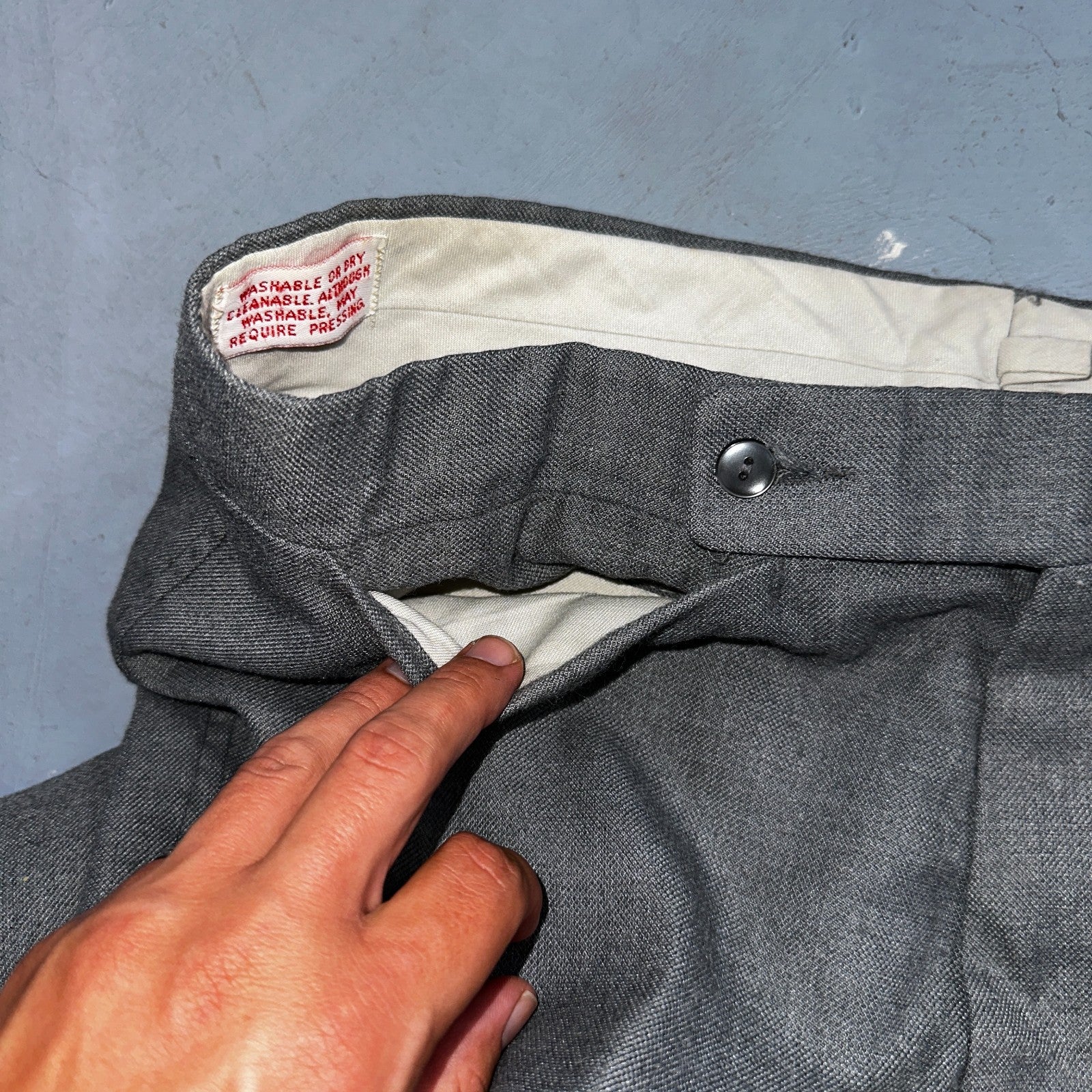 VTG 1960s Champion Pleated Trousers Dress Slacks Pants Size 34x32 MCM Rockabilly