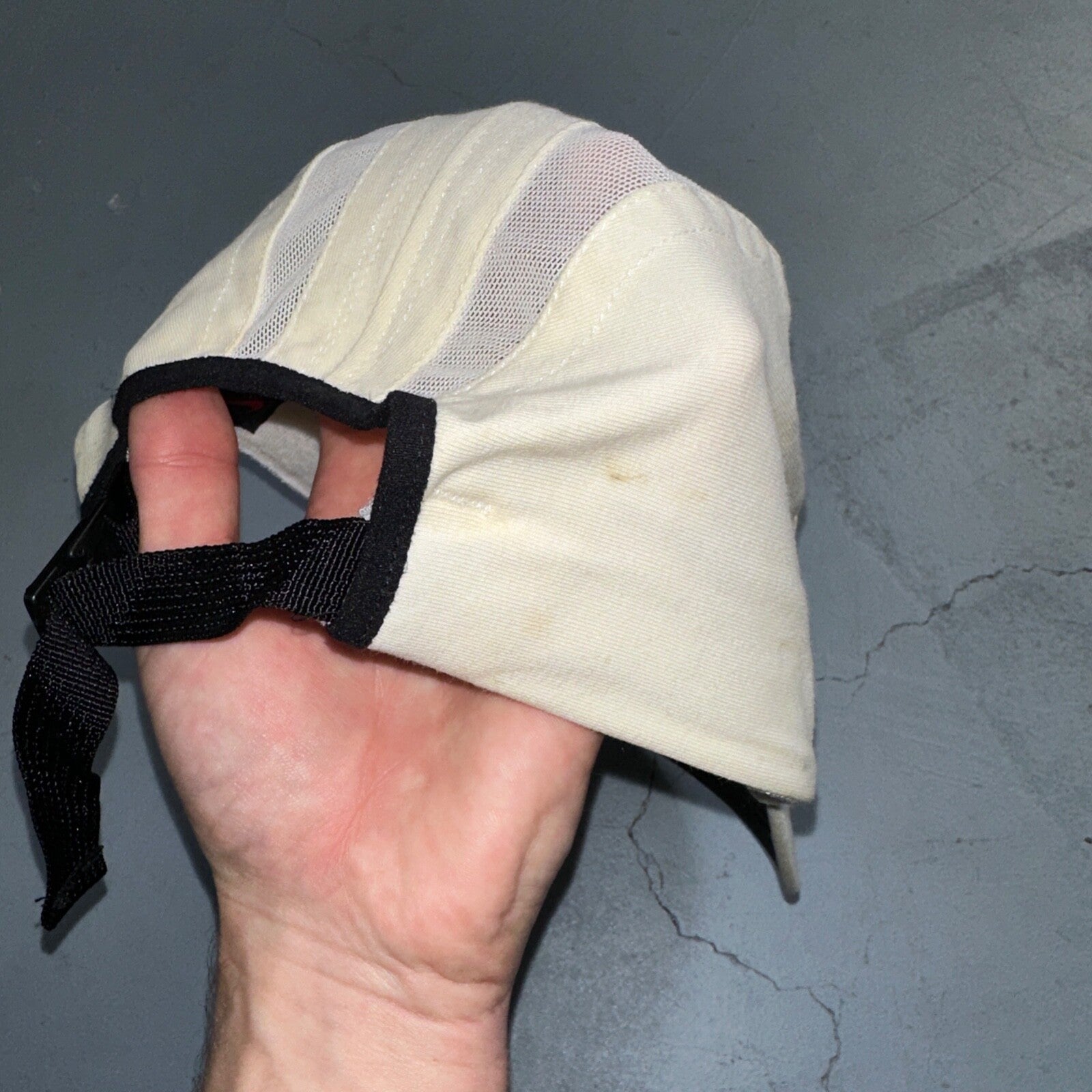 Nike Vintage Hat Cap Strap Back Swoosh Mesh Panel Tailwind Mens 90s Air Max