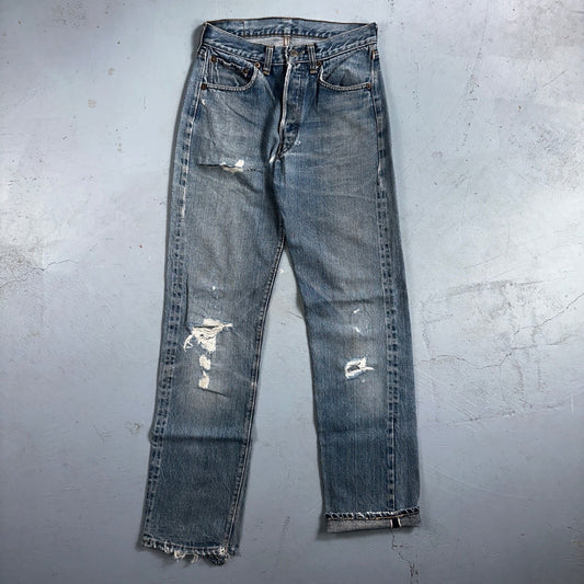 Levis 501 Big E Vintage 60s Redline Selvedge USA XX 1960s Jeans 28x34 Act 25x30