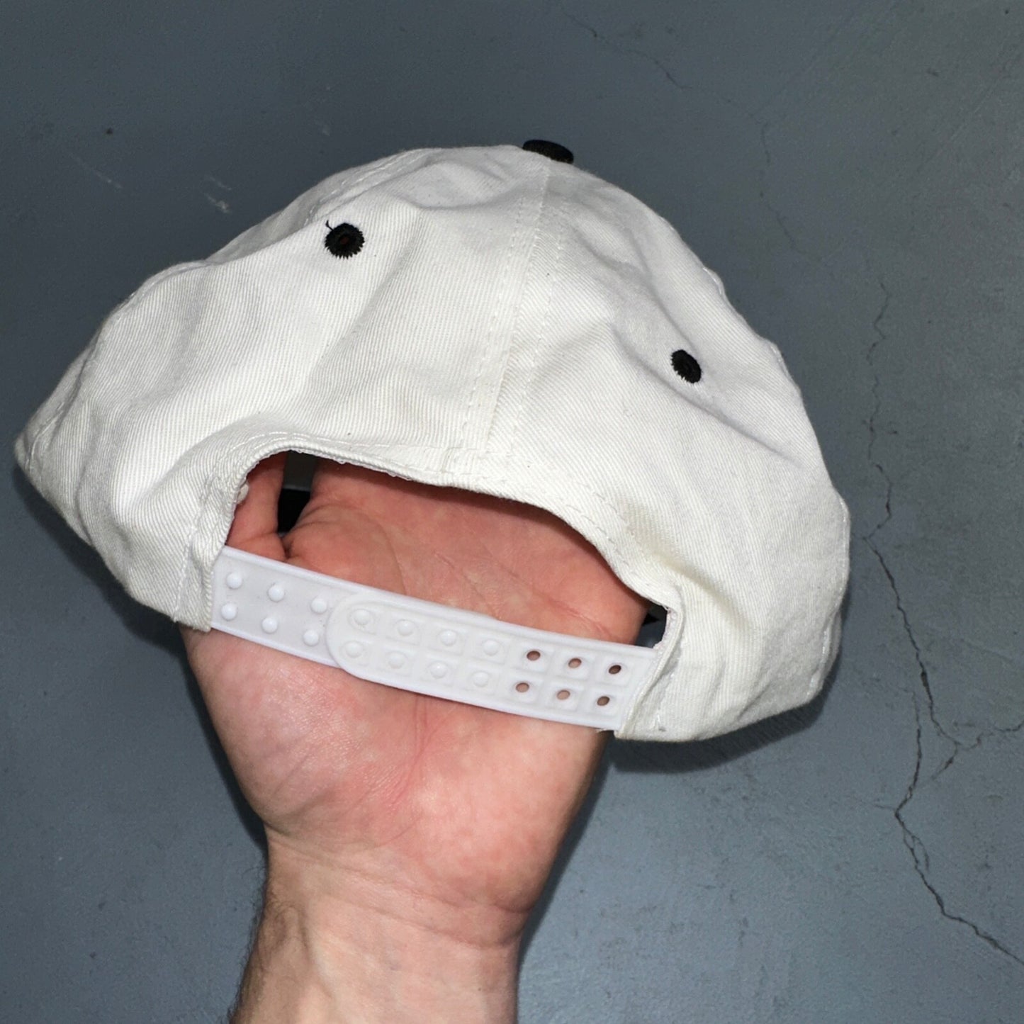 Snap On Racing White Black VTG Hat Cap Snapback Nascar Racing Cool Cars