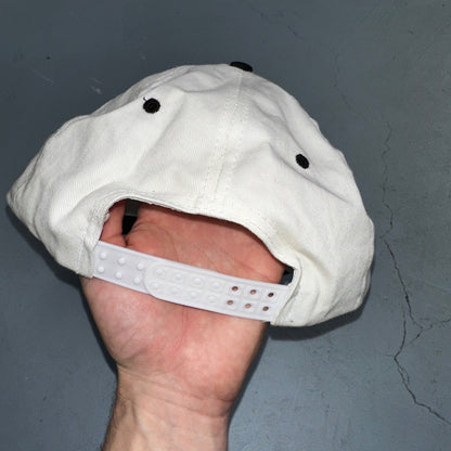 Snap On Racing White Black VTG Hat Cap Snapback Nascar Racing Cool Cars