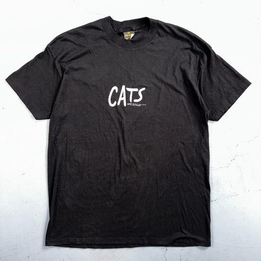 Cats Touch Of Gold Original VTG T Shirt 1981 Black Musical Rare Single Stitch