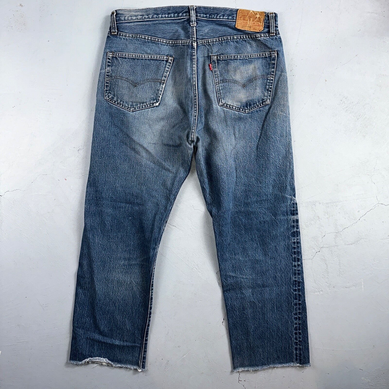 Levis 501 Vintage 80s Redline Selvedge USA XX Jeans Light Wash 40x34 Act 36x28