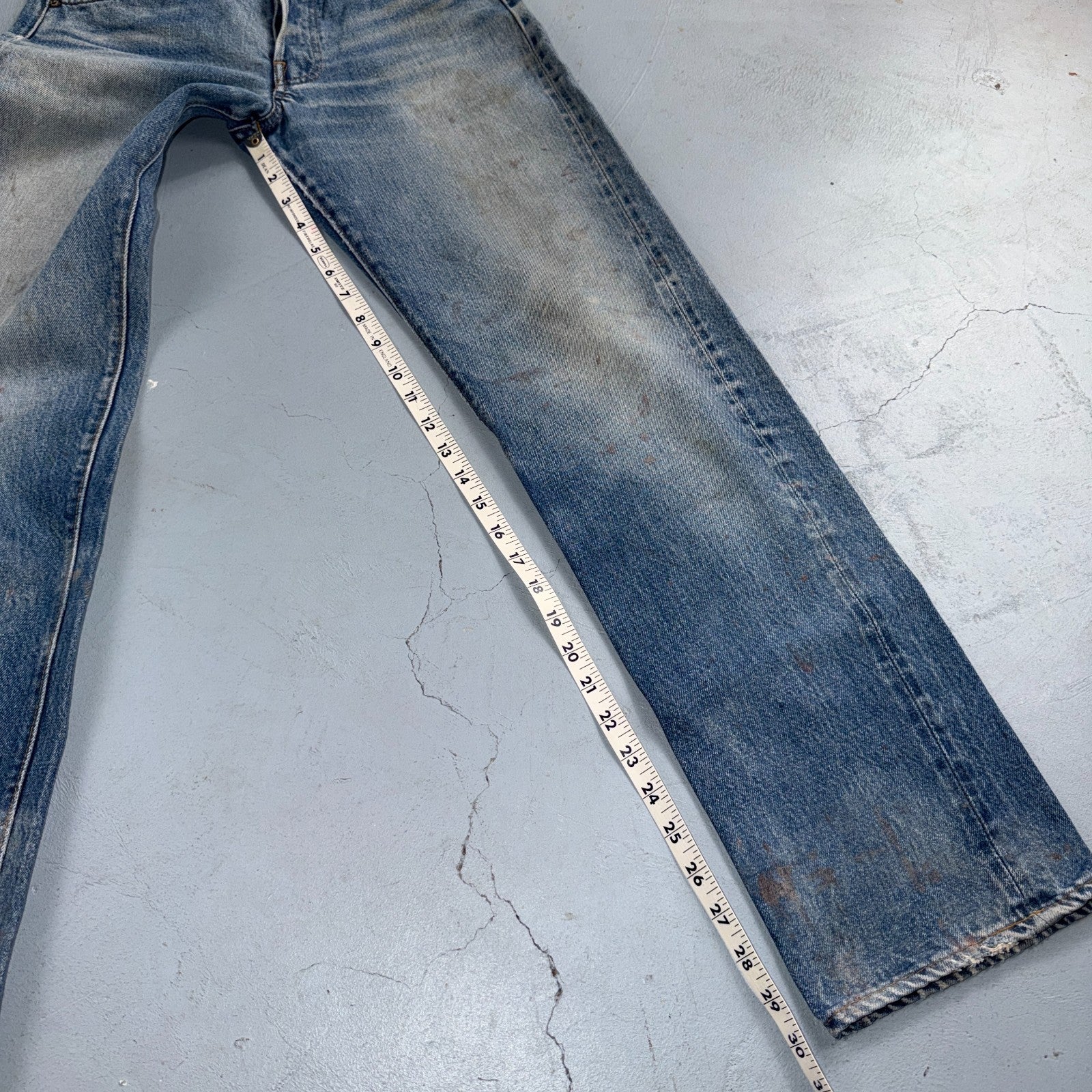 Levis 501 Vintage 80s Redline Selvedge USA XX Jeans Light Wash Act 28x30