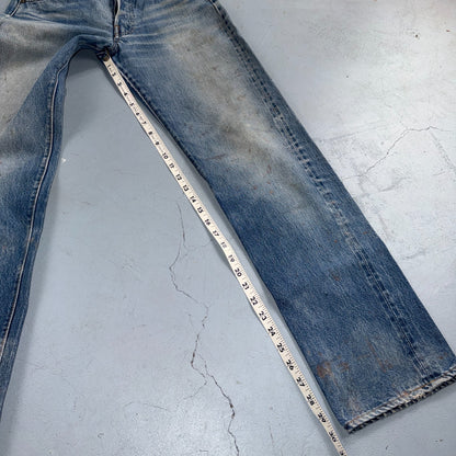 Levis 501 Vintage 80s Redline Selvedge USA XX Jeans Light Wash Act 28x30