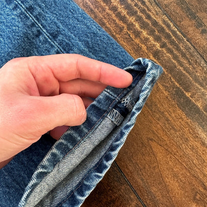 VTG Levis 501 XX Button Fly 90s USA Jeans Denim Straight Capri 34x30 Act 30x24