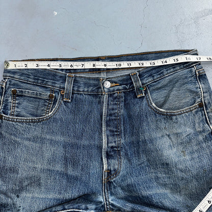 Levis 501 Vintage Y2K XX Straight Leg Jeans Blue Med Wash 34x30 Act 34x29