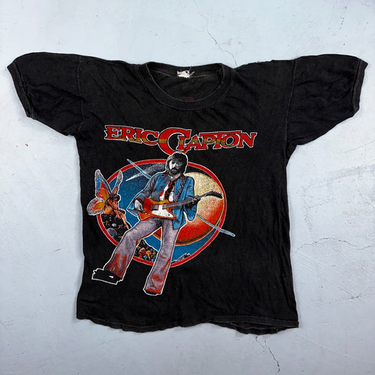 Eric Clapton Rock Concert 1979 Tour VTG T Shirt Band Music Classic Guitar 70s