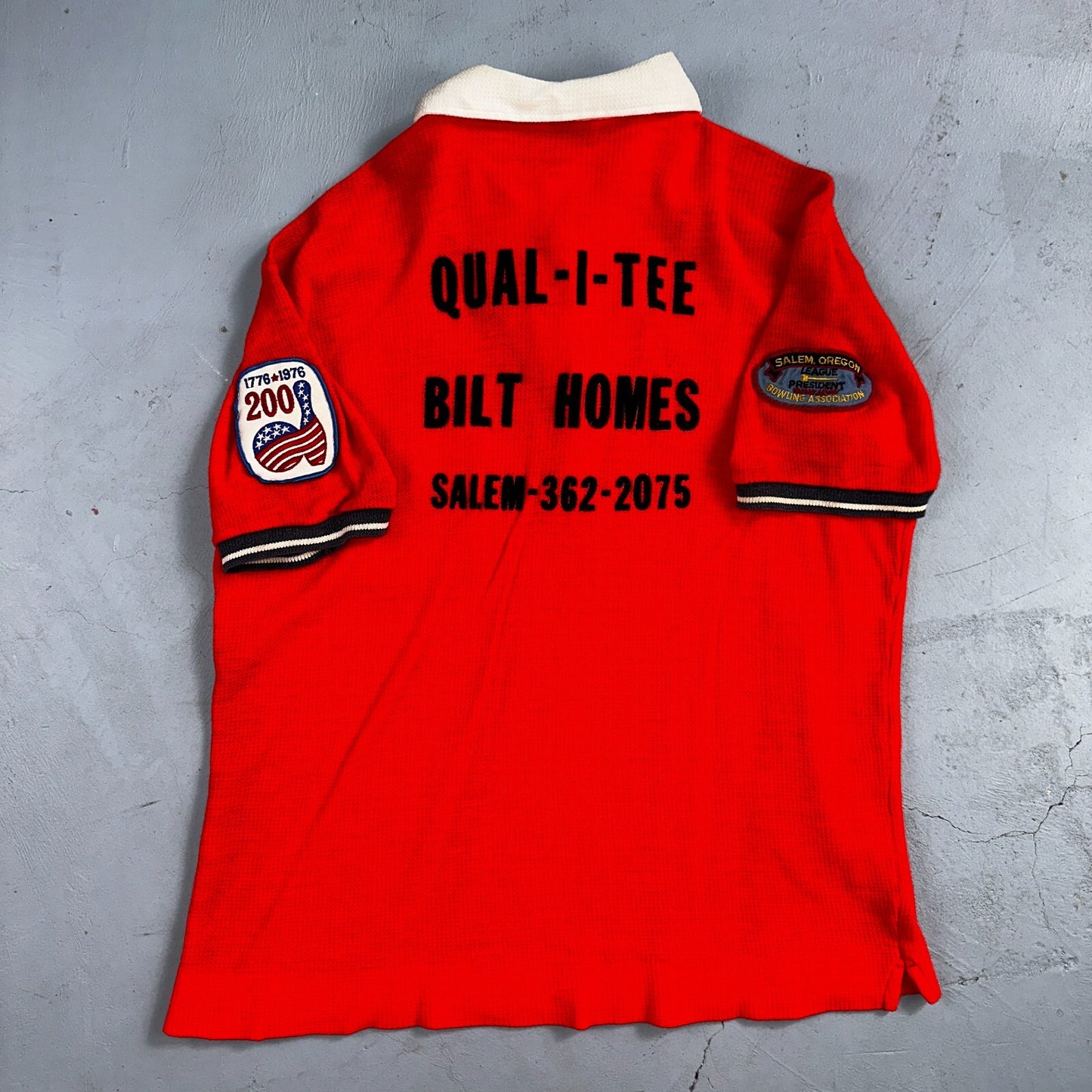 1960s Chain Stitch Bowling Shirt Nat Nast Hilton Salem Oregon 60s 70s Rockabilly