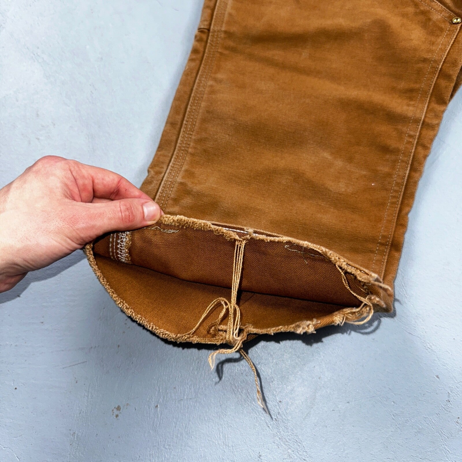 Carhartt Shorts VTG Double Knee Carpenter Pants USA B01 Brown Act 33 30x18