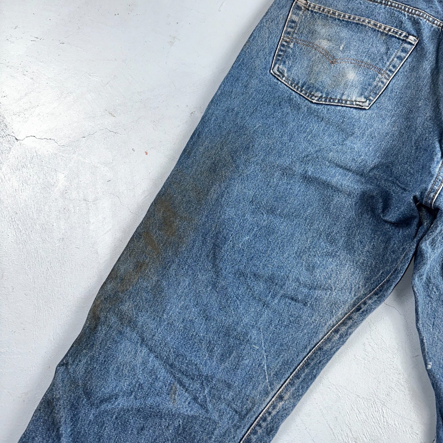 Levis 501 Vintage 80s Redline Selvedge USA XX Jeans Med Wash 48x30 Act 43x27