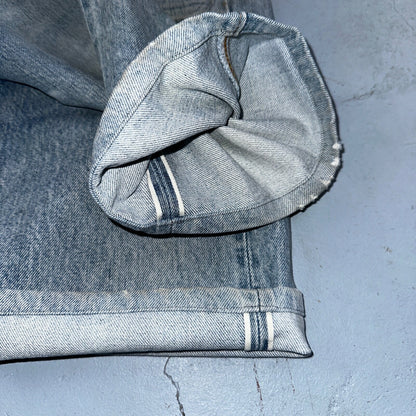 Levis 501 Vintage 80s Redline Selvedge USA XX Jeans Light Wash 36x31 Act 34x27