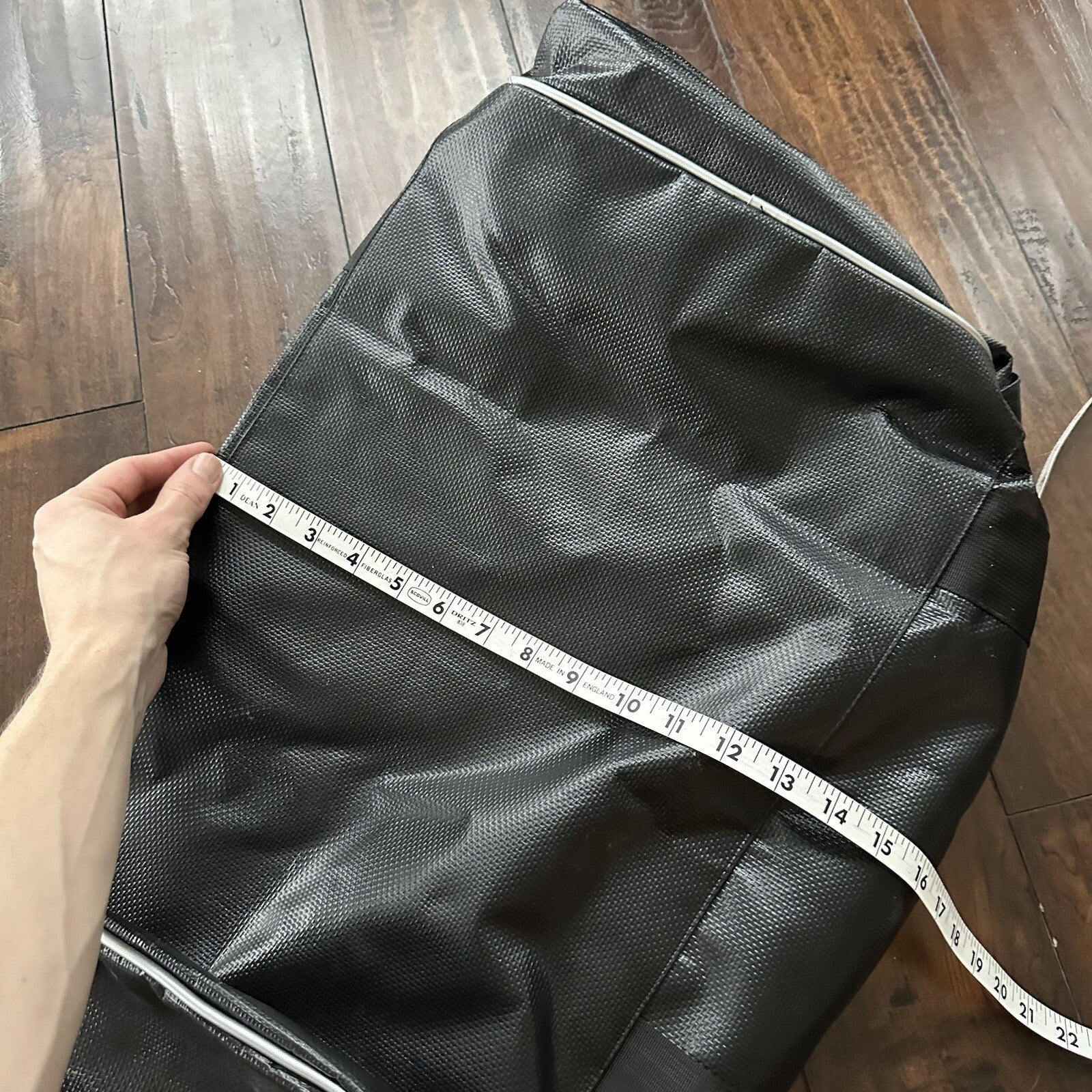 VTG North Face SKI Gear Duffle Gym Bag USA Made Leather Handle Rubber Coated 80s