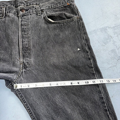 Levis 501 Vintage 90s USA XX Straight Leg Jeans Gray Light Wash 38x30 Act 36x29