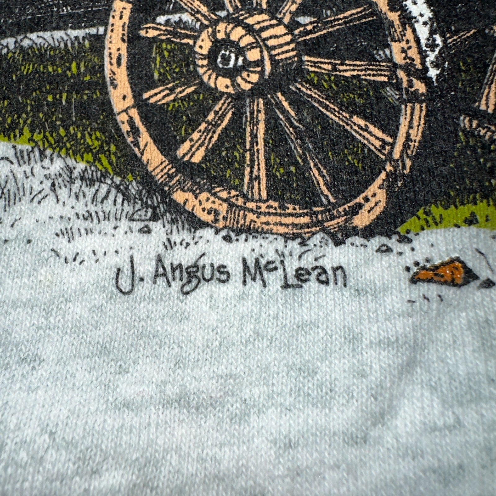 Oregon Trail 90s VTG T Shirt 1993 Gray Single Stitch Travel USA Sunset Rare