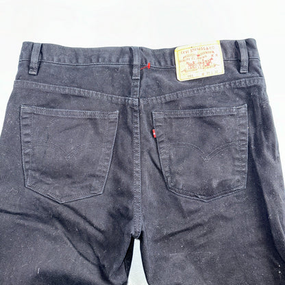 Levis 501 Vintage 90s USA XX Straight Leg Jeans Missing Buttons 31x32 Black
