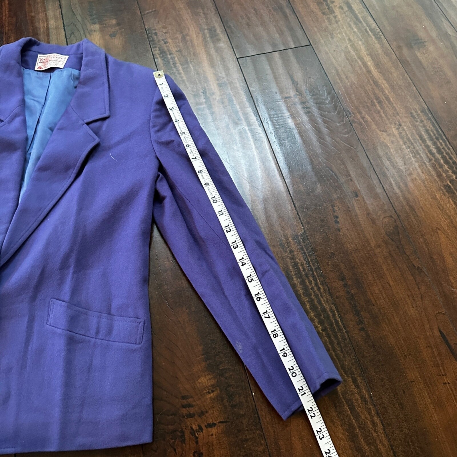 VTG Pendleton Women’s 100% Virgin Wool Purple Blazer Jacket USA Size 8 Skirt Set