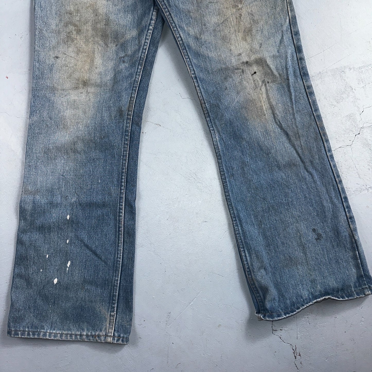 Levis 517 Vintage 80s USA Orange Tab Bootcut Flare Blue Jeans Talon Act 34x29