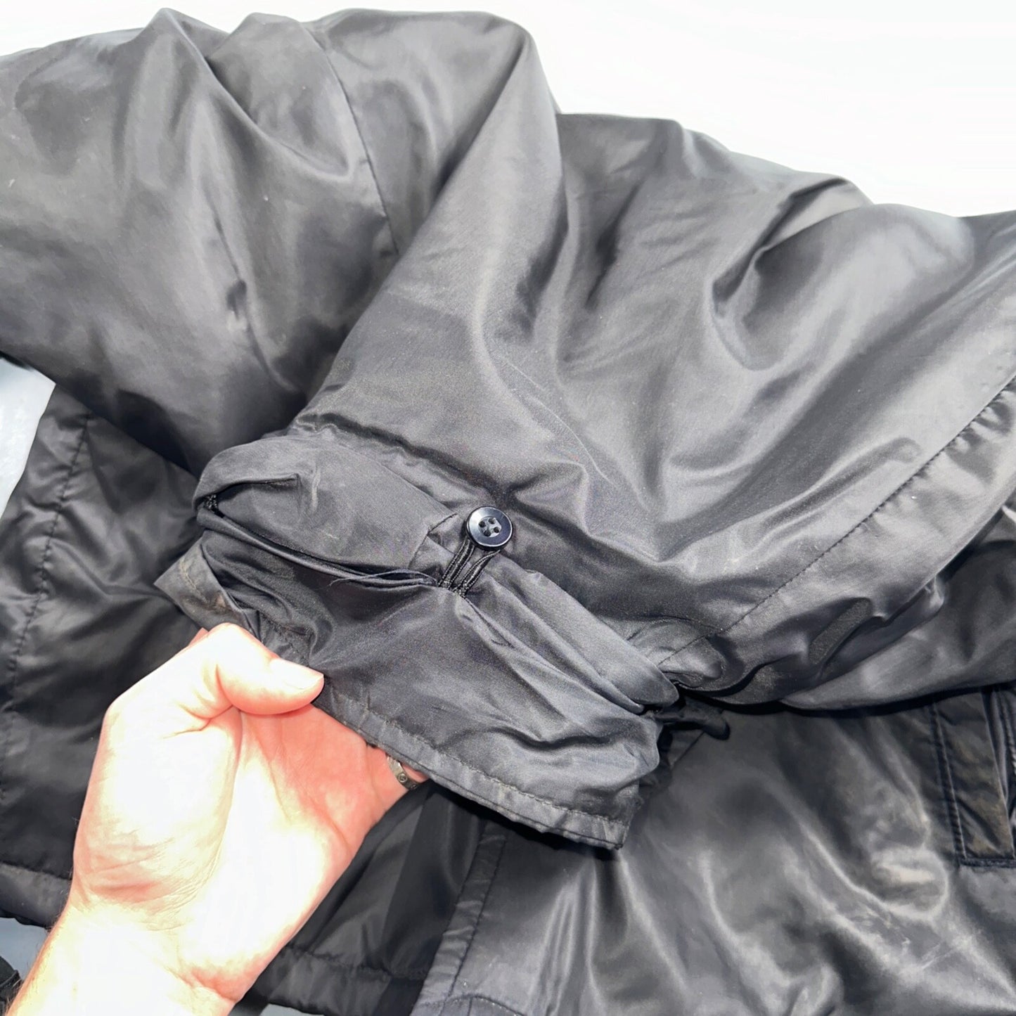 Champion Rare Vintage 70s Button Up Black Coach Windbreaker Lined Dallas Booster