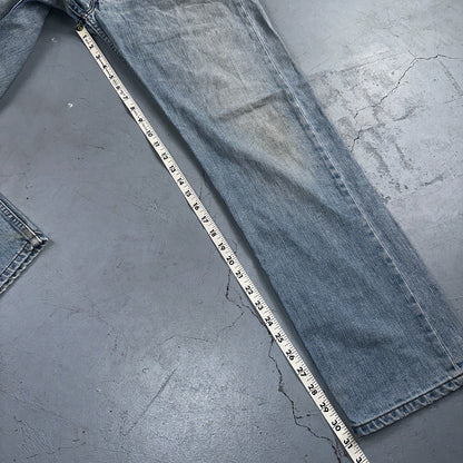 Levis 501 Vintage Y2K XX Straight Leg Jeans Blue Light Wash 34x34 Act 32x31
