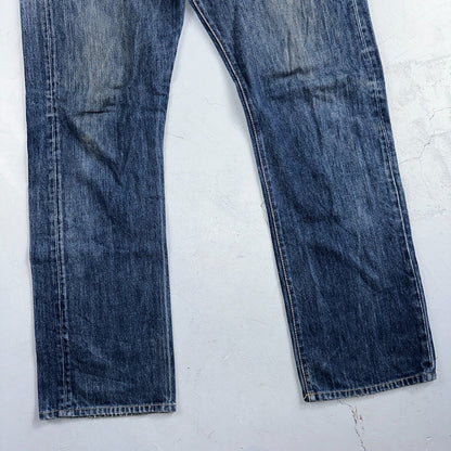 Levis 501 Y2K XX Straight Leg Jeans Blue VTG Med Wash 36x34 Act 37x32