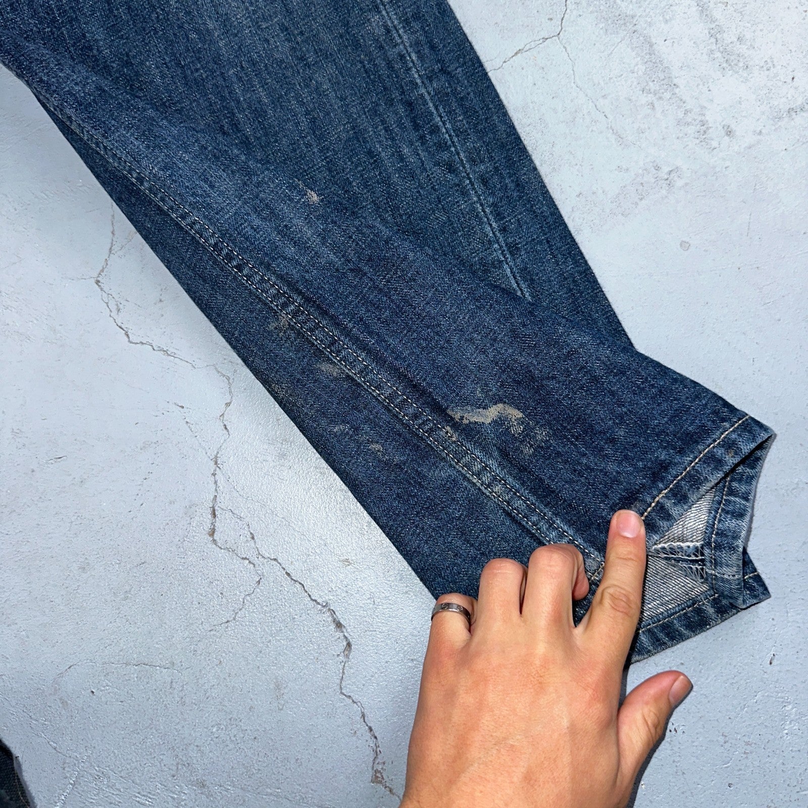 Levis 501 Vintage Y2K XX Straight Leg Jeans Blue Med Wash 38x32 Act 35x29