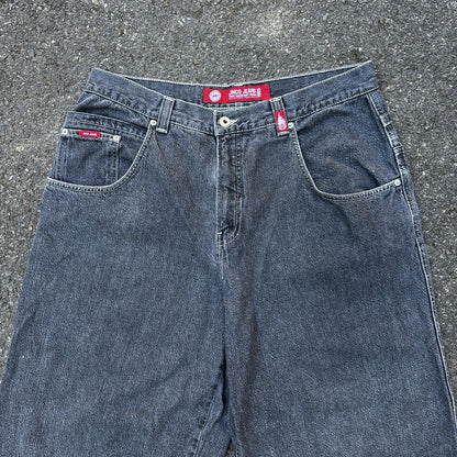 VTG JNCO Jeans Men's 38x32 Y2K Skater Wide Leg Flaming Snakes Skate Emo Grunge