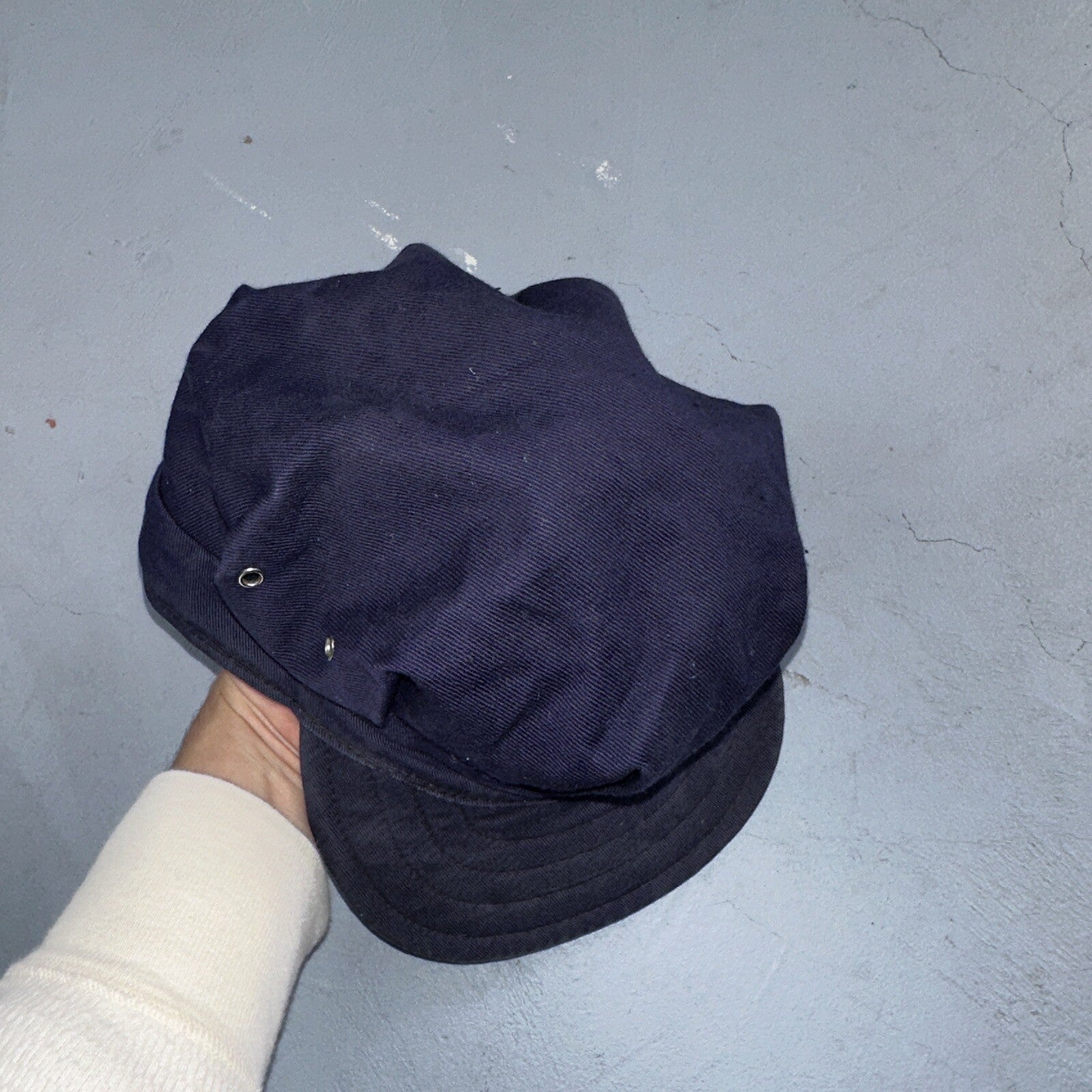 Vintage 1960s 60s Carhartt Union Workwear Engineer Cap Hat Conductor Heart Logo