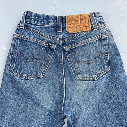 Levis 501 Vintage 80s USA XX Straight Leg Jeans Womens Blue Med Wash Act 22x33
