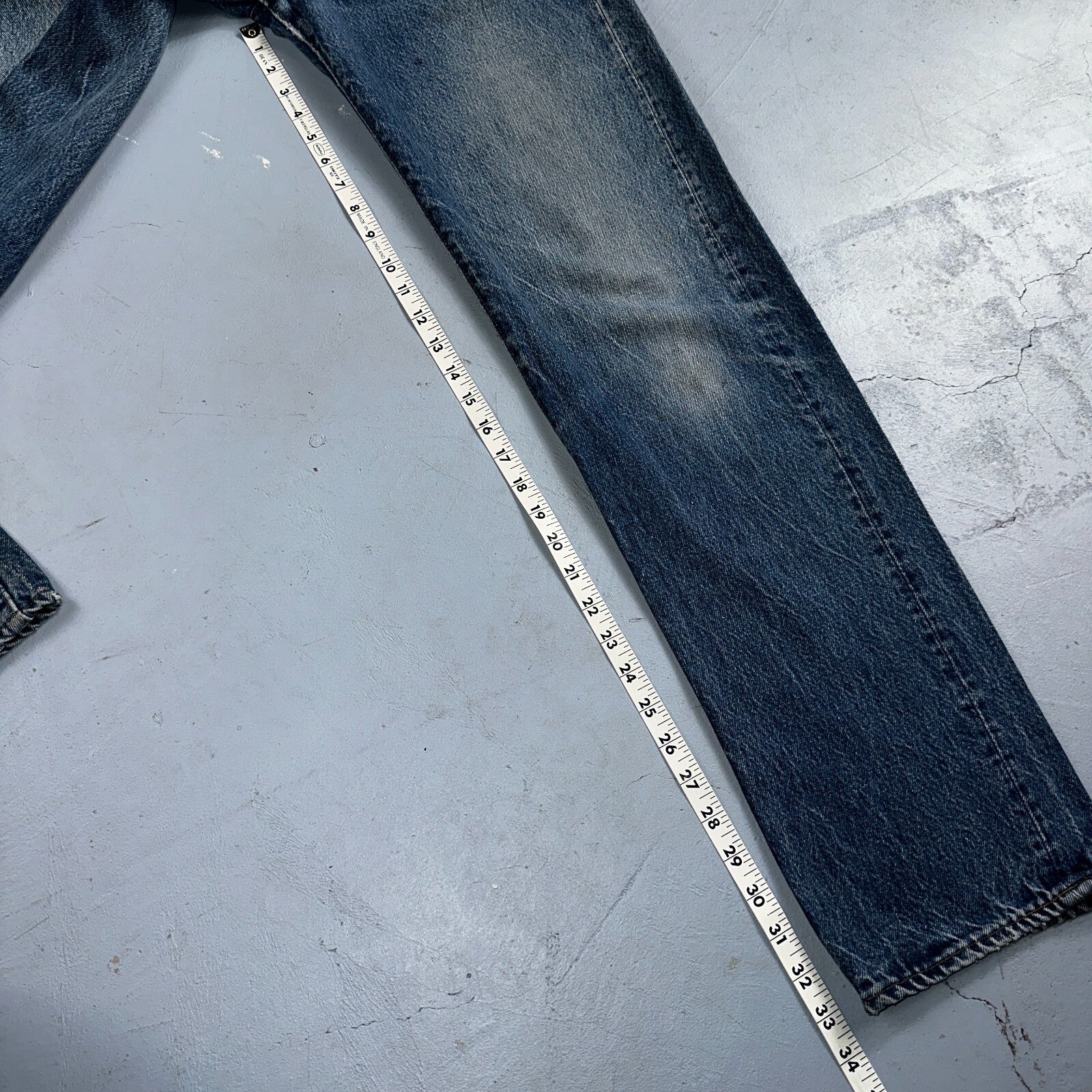 Levis 501 Vintage 80s USA XX Straight Leg Jeans Blue Med Wash 34x38 Act 31x33