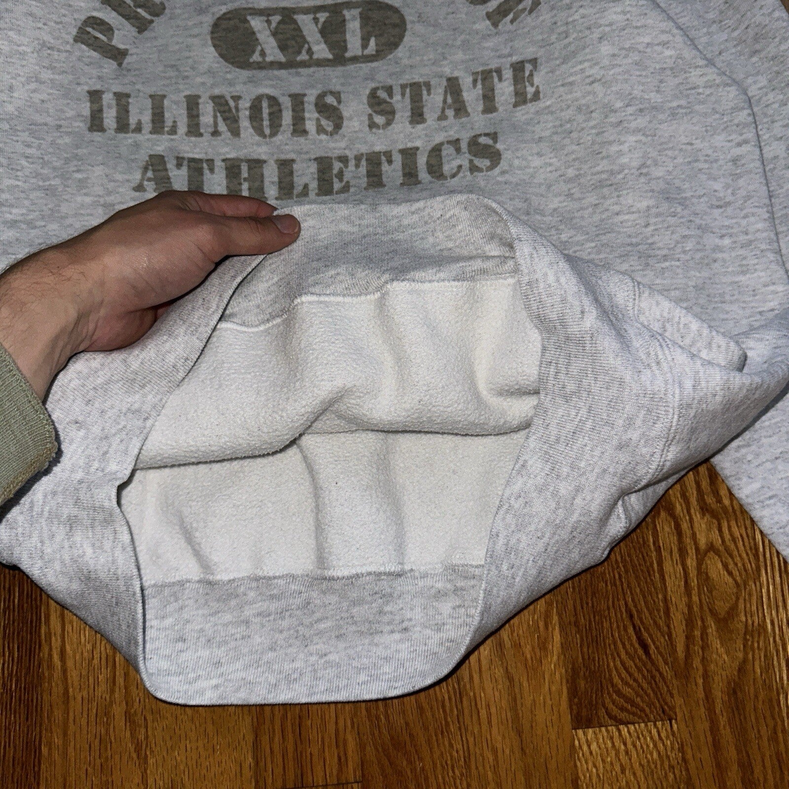 VTG Illinois State Athletics Logo USA Russell Athletics Hoodie L Champion 90s