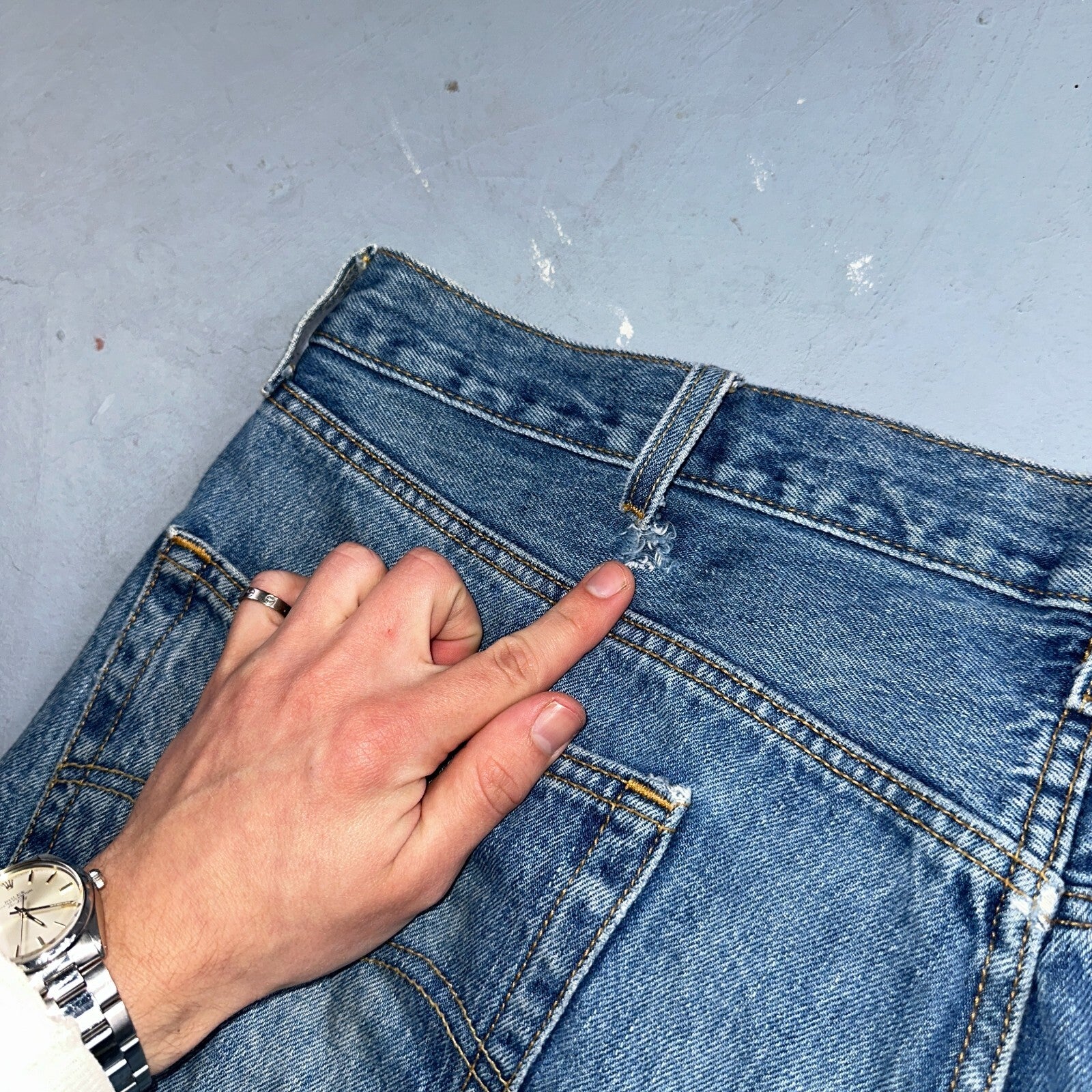 Levis 501 Vintage 90s XX Straight Leg Jeans Y2K Med Wash 42x30 Act 42x31